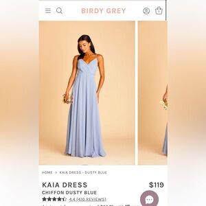Birdy Grey Bridesmaid Dress- Dusty Blue Kaia Dress